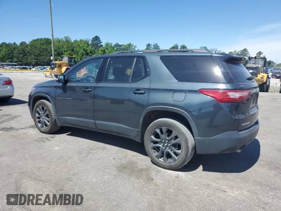 2021 Chevrolet Traverse RS z VIN 1GNERJKWXMJ194076, wystawiony jako Copart lot #57808675 z przebiegiem 128 561 mil mil oraz Szkoda całkowita • Salvage title. Historia ofert i sprzedaży dostępna na DreamBid. Obrazek 2.