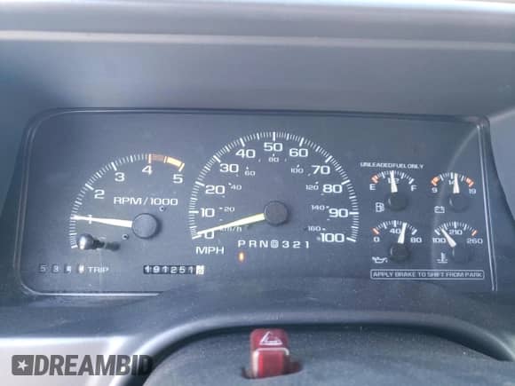 1995 GMC Sierra 1500 z VIN 2GTEC19K6S1544291, wystawiony jako Copart lot #75239664 z przebiegiem 191 251 mil mil oraz Szkoda całkowita • Salvage title. Historia ofert i sprzedaży dostępna na DreamBid. Obrazek 9.