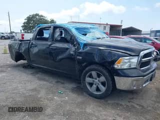 2020 Ram 1500 Tradesman with VIN 3C6RR7KT9LG291022, listed as a IAAI auction lot 42225929 with 81,850 mi miles and . Bid and sale history available at DreamBid. Image 1.