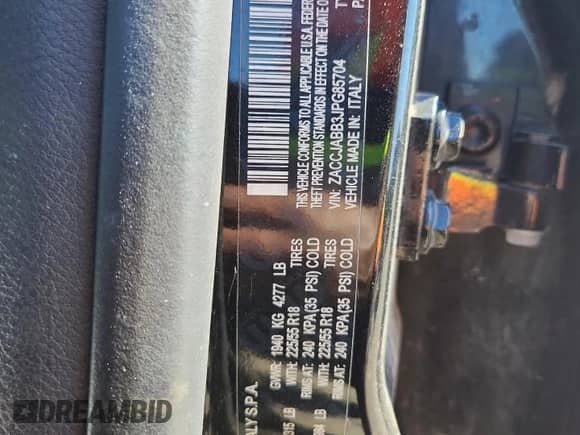 2018 Jeep Renegade Latitude with VIN ZACCJABB3JPG85704, listed as a Copart auction lot 87034165 with 126,288 mi miles and Salvage title. Bid and sale history available at DreamBid. Image 12.