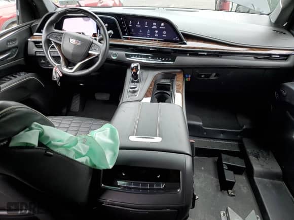 2021 Cadillac Escalade ESV Sport Platinum with VIN 1GYS4RKL9MR400353, listed as a Copart auction lot 56101535 with 44,056 mi miles and Salvage title. Bid and sale history available at DreamBid. Image 8.