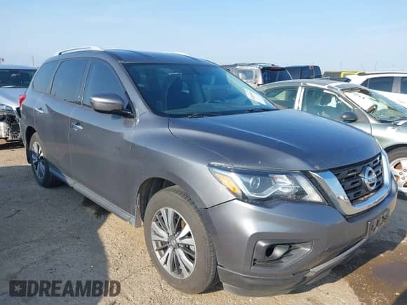 2017 Nissan Pathfinder SV z VIN 5N1DR2MN0HC619292, wystawiony jako IAAI lot #42699549 z przebiegiem 98 299 mil mil oraz . Historia ofert i sprzedaży dostępna na DreamBid. Obrazek 1.