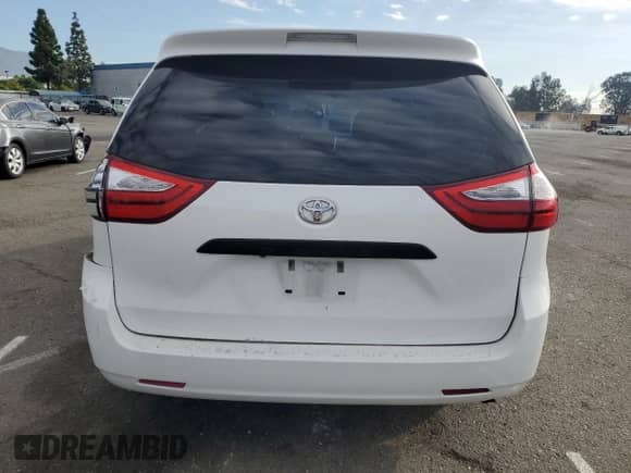 2017 Toyota Sienna L with VIN 5TDZZ3DC2HS832404, listed as a Copart auction lot 81768025 with 83,955 mi miles and Salvage title. Bid and sale history available at DreamBid. Image 6.