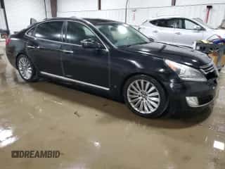 2014 Hyundai Equus Signature with VIN KMHGH4JH4EU084175, listed as a Copart auction lot 56193605 with 96,114 mi miles and Salvage title. Bid and sale history available at DreamBid. Image 4.