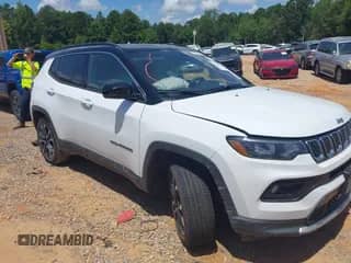2023 Jeep Compass Limited with VIN 3C4NJDCN8PT569144, listed as a IAAI auction lot 42750920 with 52,434 mi miles and . Bid and sale history available at DreamBid. Image 1.