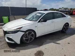 2022 Hyundai Elantra N Line с VIN KMHLR4AF2NU233953, выставлен на аукционе Copart как лот 84788945 с пробегом 36 540 миль миль и Списание • Salvage title. История ставок и продаж доступна на DreamBid. Изображение 1.