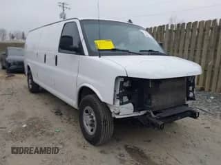 2020 Chevrolet Express Cargo with VIN 1GCWGBFP0L1138206, listed as a IAAI auction lot 41773760 with 94,272 mi miles and . Bid and sale history available at DreamBid. Image 1.
