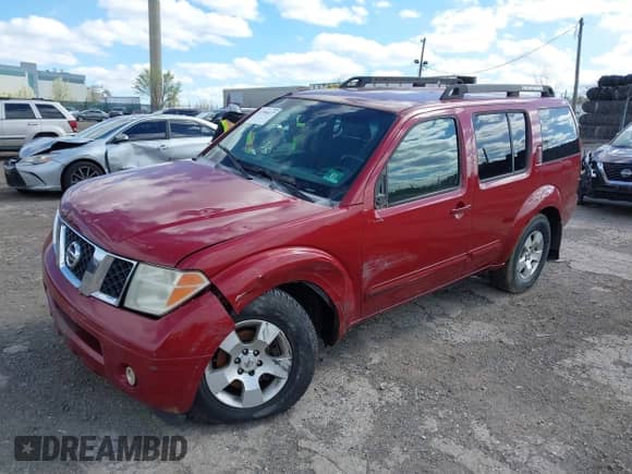 2007 Nissan Pathfinder SE with VIN 5N1AR18W87C624822, listed as a IAAI auction lot 41990477 with 220,869 mi miles and . Bid and sale history available at DreamBid. Image 2.