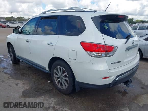 2013 Nissan Pathfinder SV with VIN 5N1AR2MN1DC676629, listed as a IAAI auction lot 43402568 with 147,073 mi miles and . Bid and sale history available at DreamBid. Image 3.