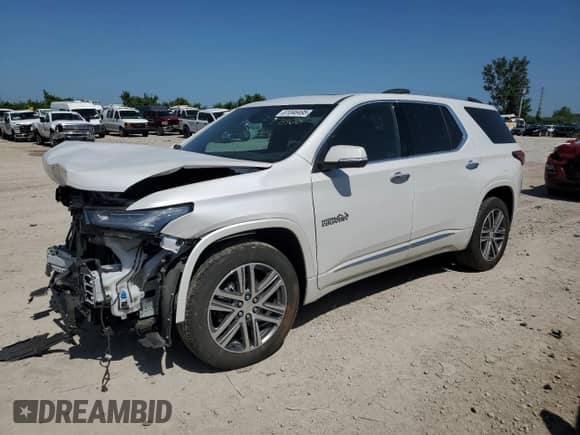 2023 Chevrolet Traverse High Country с VIN 1GNEVNKW3PJ175960, выставлен на аукционе Copart как лот 61046495 с пробегом 47 561 миль миль и Списание • Salvage title. История ставок и продаж доступна на DreamBid. Изображение 1.
