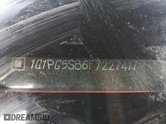 2015 Chevrolet Cruze LTZ with VIN 1G1PG5SB6F7227417, listed as a Copart auction lot 85897965 with 151,824 mi miles and Non repairable. Bid and sale history available at DreamBid. Image 13.