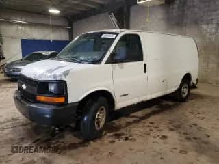 2004 Chevrolet Express Cargo с VIN 1GCHG35U241165589, выставлен на аукционе Copart как лот 48954035 с пробегом 255 519 миль миль и Списание • Salvage title. История ставок и продаж доступна на DreamBid. Изображение 1.