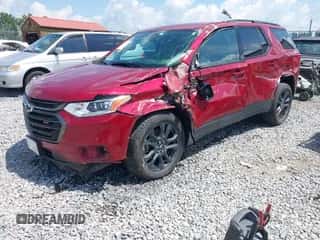 2020 Chevrolet Traverse RS z VIN 1GNEVJKW9LJ198372, wystawiony jako IAAI lot #42591171 z przebiegiem 96 775 mil mil oraz . Historia ofert i sprzedaży dostępna na DreamBid. Obrazek 2.