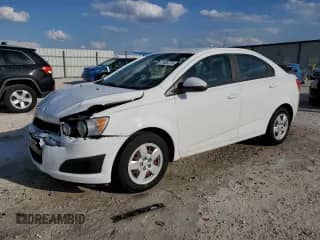 2015 Chevrolet Sonic LS with VIN 1G1JB5SH8F4159907, listed as a Copart auction lot 47455775 with 87,397 mi miles and Salvage title. Bid and sale history available at DreamBid. Image 1.