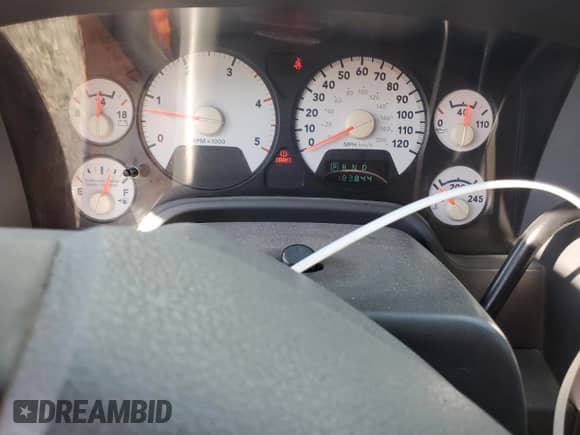 2008 Dodge 3500 Laramie with VIN 3D3MX49A98G105344, listed as a Copart auction lot 74003044 with 183,844 mi miles and Salvage title. Bid and sale history available at DreamBid. Image 9.