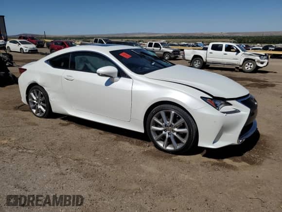 2015 Lexus RC 350 F Sport with VIN JTHSE5BCXF5004355, listed as a Copart auction lot 67061725 with Not provided miles and Salvage title. Bid and sale history available at DreamBid. Image 4.