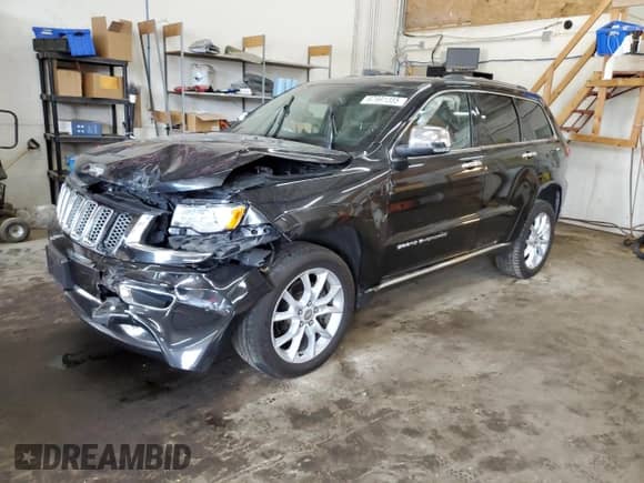 2014 Jeep Grand Cherokee Summit with VIN 1C4RJFJT8EC500512, listed as a Copart auction lot 67991355 with 127,729 mi miles and Non repairable. Bid and sale history available at DreamBid. Image 1.