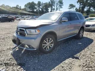 2015 Dodge Durango Limited with VIN 1C4RDHDG4FC922697, listed as a Copart auction lot 72017695 with 204,469 mi miles and Salvage title. Bid and sale history available at DreamBid. Image 1.