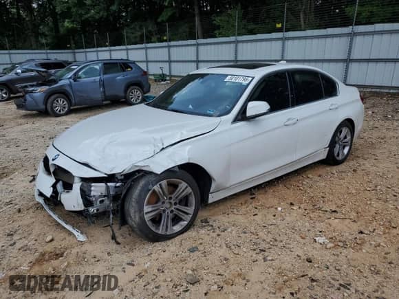 2017 BMW 3 Series 330i xDrive with VIN WBA8D9C30HA005929, listed as a Copart auction lot 58101795 with Not provided miles and Salvage title. Bid and sale history available at DreamBid. Image 1.