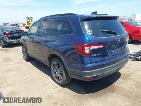 2022 Honda Pilot Sport z VIN 5FNYF6H39NB061486, wystawiony jako IAAI lot #42660338 z przebiegiem 33 469 mil mil oraz . Historia ofert i sprzedaży dostępna na DreamBid. Obrazek 3.
