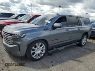 2021 Chevrolet Suburban High Country с VIN 1GNSCGKL4MR219973, выставлен на аукционе Copart как лот 69418885 с пробегом 64 244 миль миль и Списание • Salvage title. История ставок и продаж доступна на DreamBid. Изображение 1.