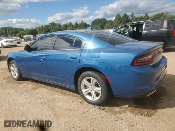 2023 Dodge Charger SXT with VIN 2C3CDXBG4PH703891, listed as a Copart auction lot 70361245 with 8,432 mi miles and Salvage title. Bid and sale history available at DreamBid. Image 2.