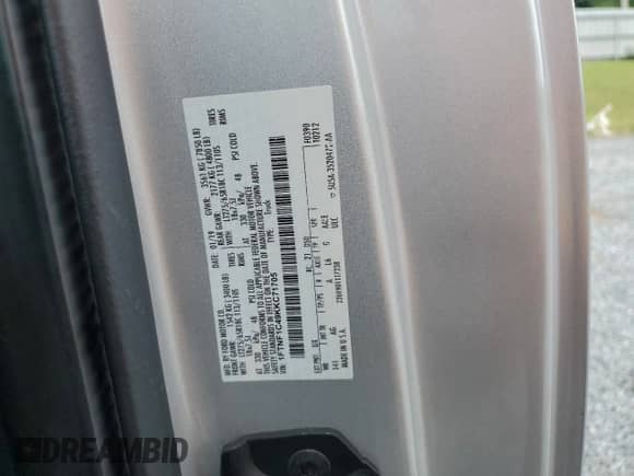 2019 Ford F-150 XL with VIN 1FTNF1C49KKC71705, listed as a Copart auction lot 54833215 with 146,878 mi miles and Clean title. Bid and sale history available at DreamBid. Image 12.