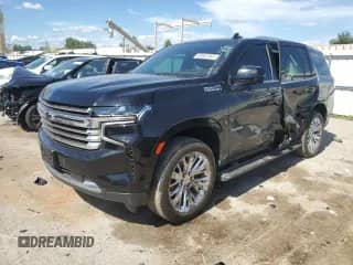 2023 Chevrolet Tahoe High Country с VIN 1GNSKTKL1PR121757, выставлен на аукционе Copart как лот 63681565 с пробегом 38 735 миль миль и Списание • Salvage title. История ставок и продаж доступна на DreamBid. Изображение 1.