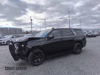 2022 Chevrolet Tahoe Commercial with VIN 1GNSKLED9NR309069, listed as a Copart auction lot 87458924 with 9,208 mi miles and Clean title. Bid and sale history available at DreamBid. Image 1.