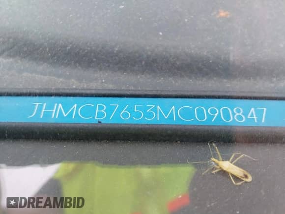 1991 Honda Accord LX z VIN JHMCB7653MC090847, wystawiony jako IAAI lot #41561641 z przebiegiem 163 258 mil mil oraz . Historia ofert i sprzedaży dostępna na DreamBid. Obrazek 9.