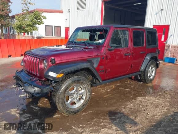 2021 Jeep Wrangler Unlimited 80th Anniversary with VIN 1C4HJXDG6MW627529, listed as a IAAI auction lot 43076902 with 45,168 mi miles and . Bid and sale history available at DreamBid. Image 2.