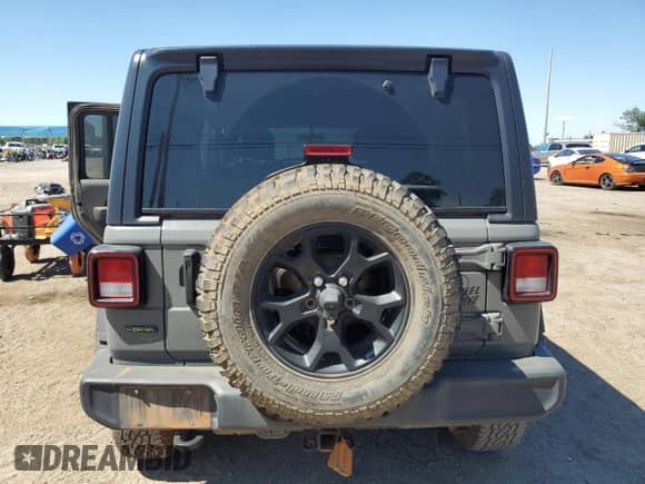 2022 Jeep Wrangler Unlimited Willys с VIN 1C4HJXDM9NW244563, выставлен на аукционе Copart как лот 58020525 с пробегом Не указан миль и Списание • Salvage title. История ставок и продаж доступна на DreamBid. Изображение 6.