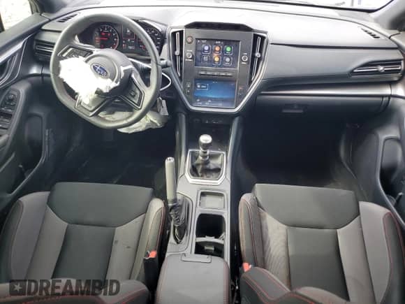 2023 Subaru WRX with VIN JF1VBAA60P9807316, listed as a Copart auction lot 59049745 with 14,877 mi miles and Salvage title. Bid and sale history available at DreamBid. Image 8.