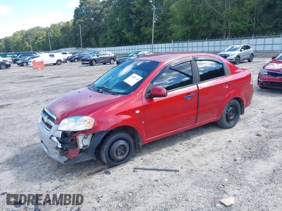 2007 Chevrolet Aveo LS with VIN KL1TD566X7B125233, listed as a IAAI auction lot 42999589 with 189,330 mi miles and . Bid and sale history available at DreamBid. Image 2.