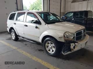 2005 Dodge Durango SLT with VIN 1D4HB48DX5F555461, listed as a IAAI auction lot 43358746 with 193,655 mi miles and . Bid and sale history available at DreamBid. Image 1.