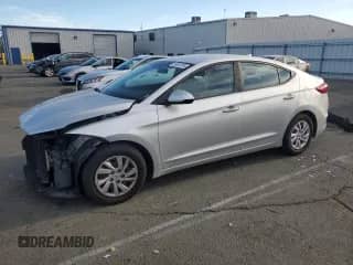 2017 Hyundai Elantra SE with VIN 5NPD74LF0HH146126, listed as a Copart auction lot 89887615 with Not provided miles and Salvage title. Bid and sale history available at DreamBid. Image 1.