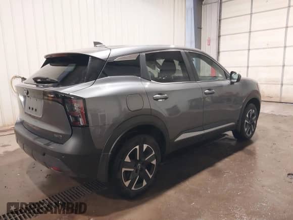 2025 Nissan Kicks SV with VIN 3N8AP6CB6SL325097, listed as a IAAI auction lot 42214771 with 6,163 mi miles and . Bid and sale history available at DreamBid. Image 4.
