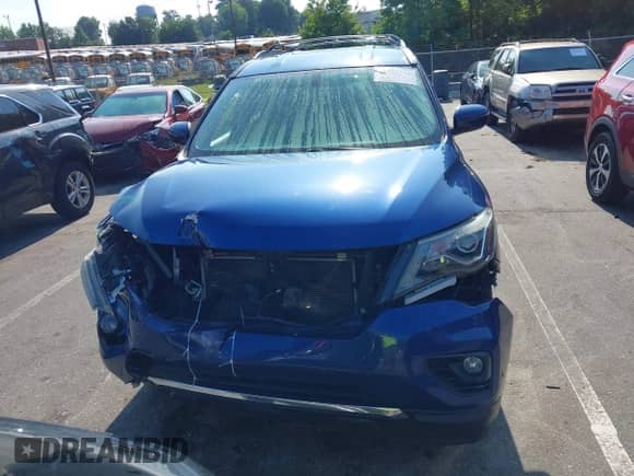 2018 Nissan Pathfinder S with VIN 5N1DR2MN7JC603788, listed as a IAAI auction lot 42462364 with 89,487 mi miles and . Bid and sale history available at DreamBid. Image 13.