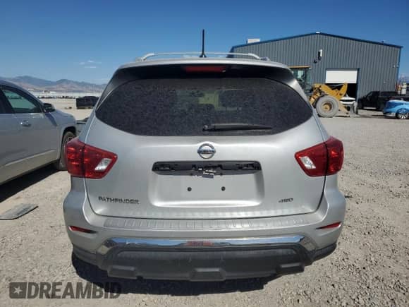 2018 Nissan Pathfinder S with VIN 5N1DR2MM9JC614301, listed as a Copart auction lot 69385675 with 118,453 mi miles and Salvage title. Bid and sale history available at DreamBid. Image 6.