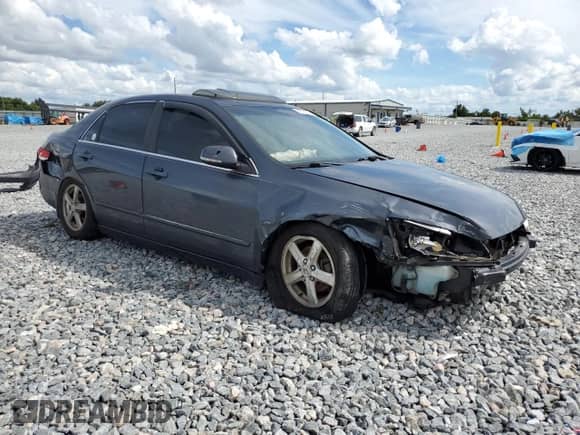2003 Honda Accord EX with VIN 1HGCM56603A083410, listed as a Copart auction lot 81731195 with 98,939 mi miles and Salvage title. Bid and sale history available at DreamBid. Image 4.