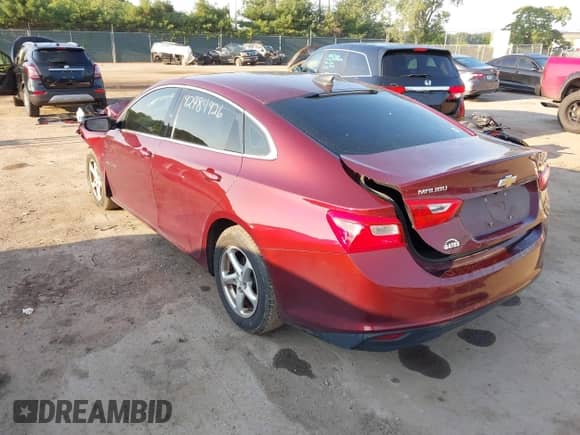 2016 Chevrolet Malibu LS z VIN 1G1ZB5STXGF186216, wystawiony jako IAAI lot #42984426 z przebiegiem 134 452 mil mil oraz . Historia ofert i sprzedaży dostępna na DreamBid. Obrazek 3.