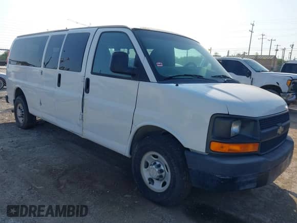 2010 Chevrolet Express Passenger LS with VIN 1GA2GZDG5A1173291, listed as a IAAI auction lot 42212133 with 85,314 mi miles and . Bid and sale history available at DreamBid. Image 1.