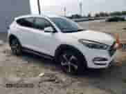 2018 Hyundai Tucson Sport with VIN KM8J33AL8JU805546, listed as a Copart auction lot 81668185 with 151,496 mi miles and Salvage title. Bid and sale history available at DreamBid. Image 4.