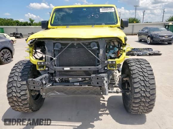 2023 Jeep Wrangler with VIN 1C4JJXN69PW625835, listed as a Copart auction lot 60888495 with 44,239 mi miles and Salvage title. Bid and sale history available at DreamBid. Image 5.