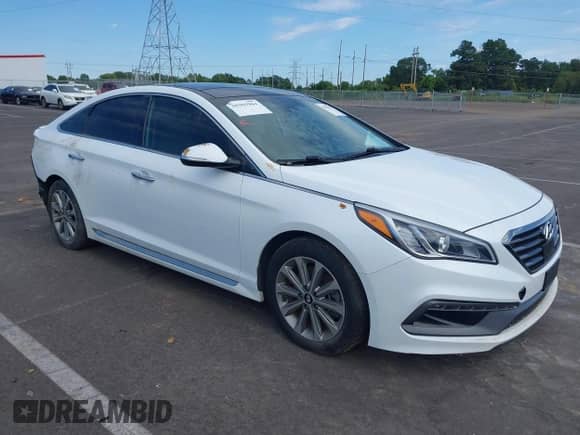 2016 Hyundai Sonata Sport z VIN 5NPE34AF4GH375328, wystawiony jako IAAI lot #43070273 z przebiegiem 83 382 mil mil oraz . Historia ofert i sprzedaży dostępna na DreamBid. Obrazek 1.
