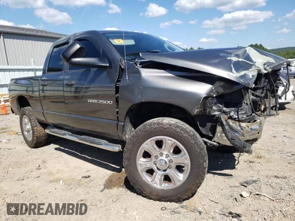 2003 Dodge 2500 ST with VIN 3D7KU28643G825871, listed as a Copart auction lot 70893295 with 160,899 mi miles and Salvage title. Bid and sale history available at DreamBid. Image 4.