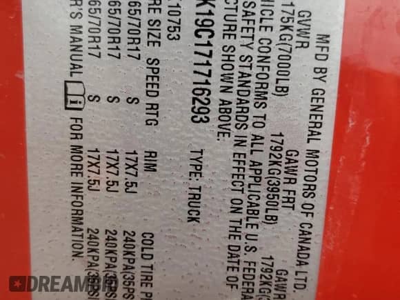 2007 Chevrolet Silverado 1500 Work Truck с VIN 2GCEK19C171716293, выставлен на аукционе Copart как лот 69583274 с пробегом 149 922 миль миль и Списание • Salvage title. История ставок и продаж доступна на DreamBid. Изображение 14.