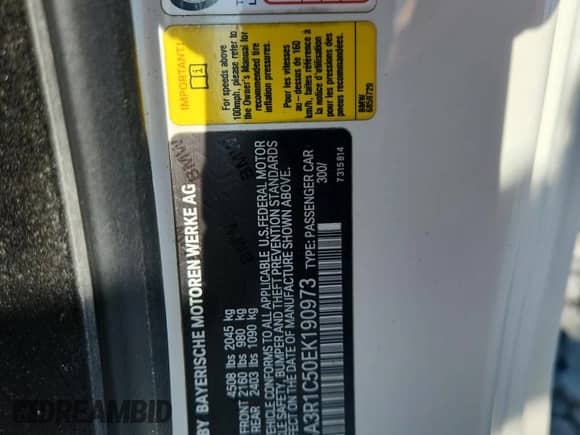 2014 BMW 4 Series 435i с VIN WBA3R1C50EK190973, выставлен на аукционе Copart как лот 67460855 с пробегом 111 333 миль миль и Списание • Salvage title. История ставок и продаж доступна на DreamBid. Изображение 12.