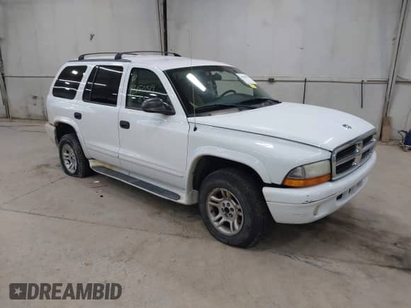 2003 Dodge Durango SLT with VIN 1D4HS48N23F565861, listed as a IAAI auction lot 43150519 with 172,578 mi miles and . Bid and sale history available at DreamBid. Image 1.