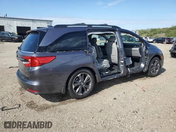 2022 Honda Odyssey Elite z VIN 5FNRL6H93NB063784, wystawiony jako Copart lot #85907215 z przebiegiem 28 474 mil mil oraz Szkoda całkowita • Salvage title. Historia ofert i sprzedaży dostępna na DreamBid. Obrazek 3.